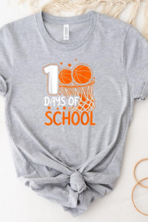 100th Day Of School Basketball T-Shirt
