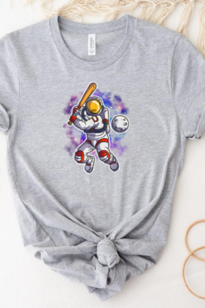 Astronaut Baseball Space Galaxy T-Shirt