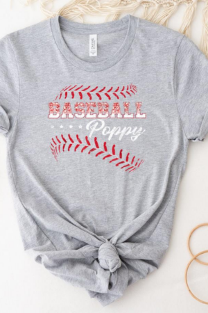 Baseball Poppy Sports T-Shirt