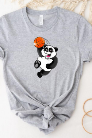 Basketball Panda Slam Dunk T-Shirt