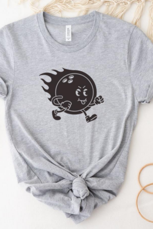 Bowling Retro Cartoon Ball T-Shirt