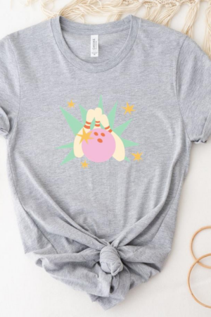 Bowling Retro Flat Ball And Pins T-Shirt