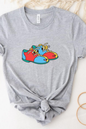 Bowling Shoes Retro Cartoon T-Shirt