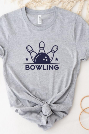 Bowling Sport Badge T-Shirt