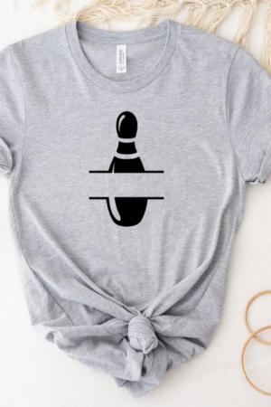 Bowling Sport Pin Label T-Shirt