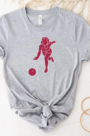 Bowling Woman Silhouette T-Shirt