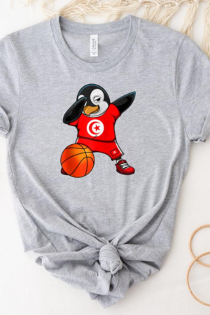 Dabbing Penguin Tunisia Basketball T-Shirt