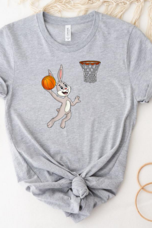 Easter Day Rabbit A Dunking Basketball T-Shirt