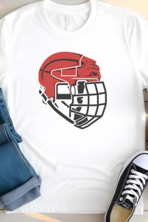 Hockey Goalie Mask Flat T Shirt