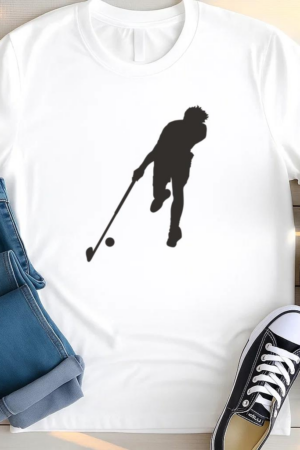 Hockey Player Reaching For The Ball T Shirt