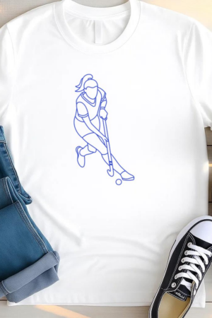 Hockey Player Stroke T Shirt