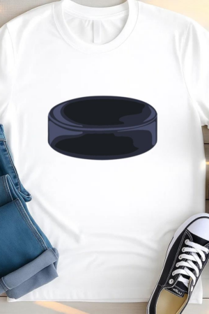 Hockey Puck Simple Illustration T Shirt