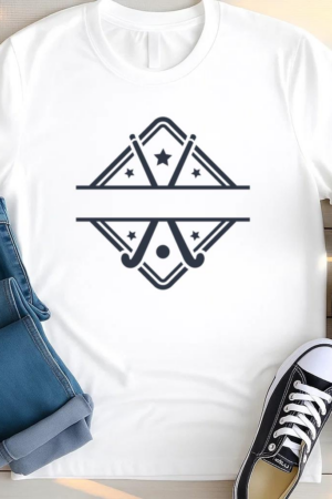 Hockey Split Monogram T Shirt