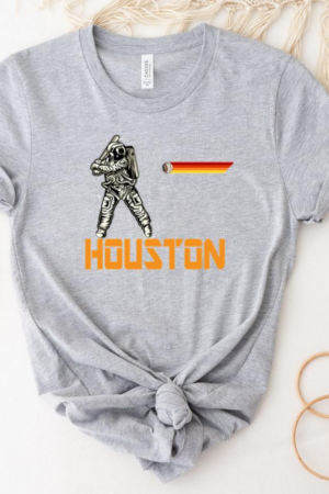Houston Baseball Space Baseball Astronaut T-Shirt