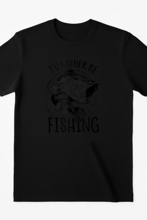 Id Rather Be Fishing Bass Fisherman T-Shirt