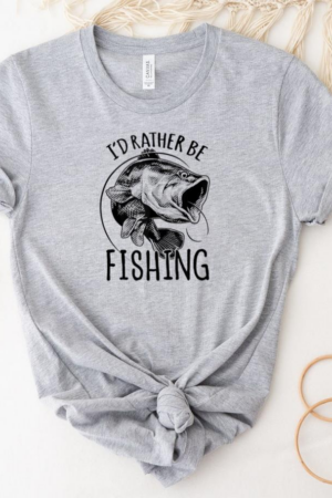 Id Rather Be Fishing Bass Fisherman T-Shirt