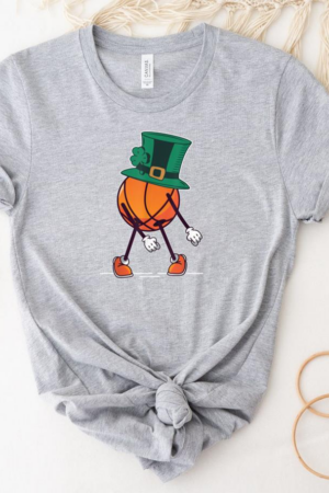 Irish St Patricks Day Hat Basketball T-Shirt