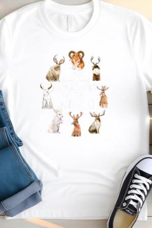 Jackalopes Of The World Camping Rabbit Bunny T Shirt