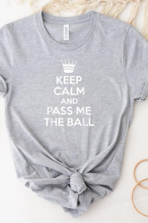 Keep Calm Pass Me The Ball Basketball T-Shirt