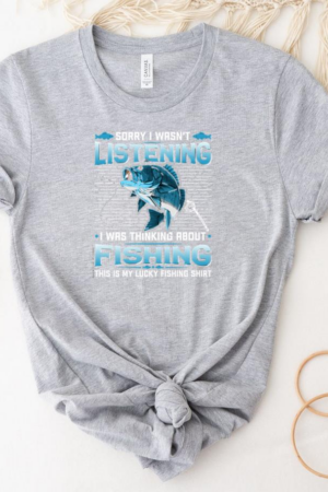 Man Peaceful Cartoon Fishing T-Shirt