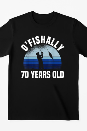 Ofishally 70 Years Old Fishing T-Shirt