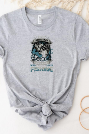 old guy loves fishing vector T-Shirt