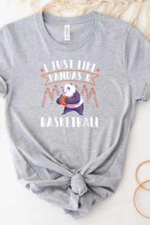 Panda Basketball Player I Just Like Pandas T-Shirt