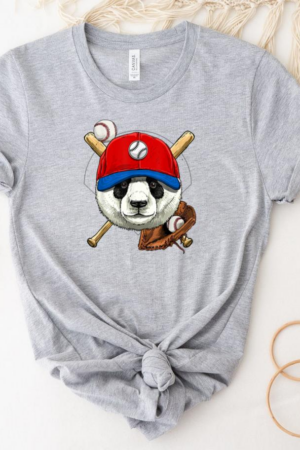Panda Lovers Baseball Player T-Shirt