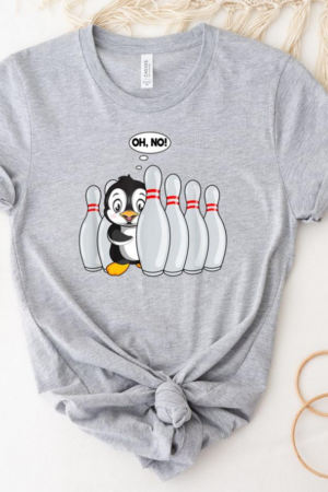 Pin Penguin For Bowling T-Shirt