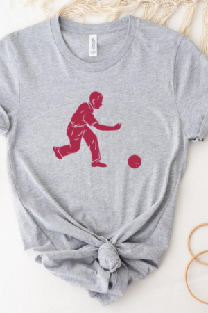 Teenager Bowling People Silhouette T-Shirt