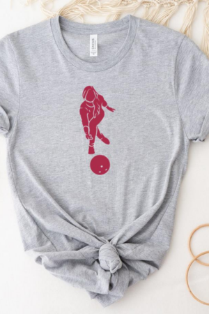 Woman Bowling Silhouette T-Shirt